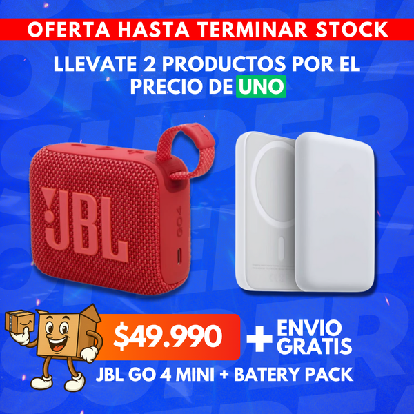 JBL GO4 MINI + BATTERY PACK
