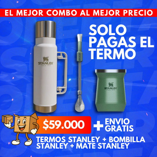 Termo Stanley 1,3L + Mate y Bombilla Stanley