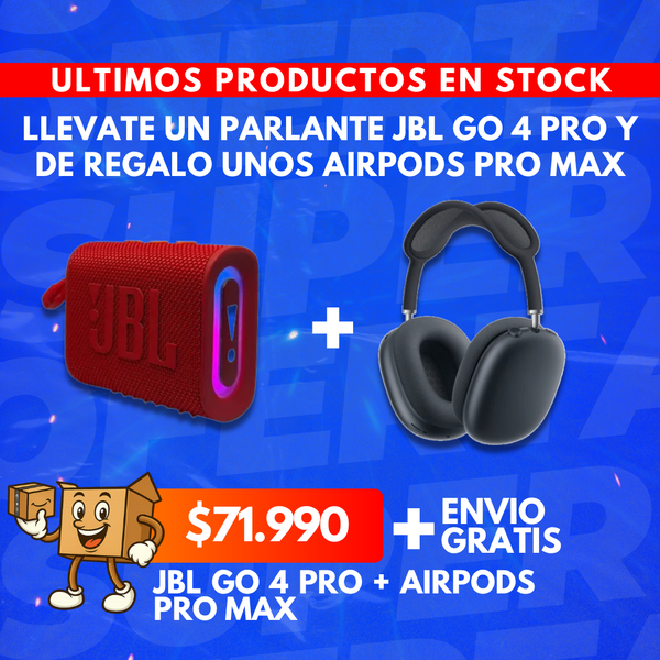JBL GO4 PRO + AIRPODS MAX